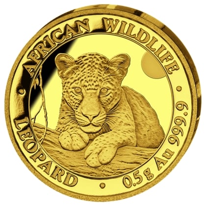 Somalia Leopard 0,5 Gramm Gold 2025 PP