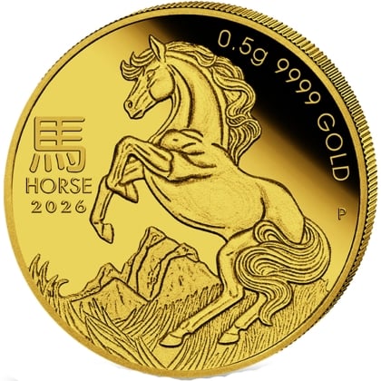 Lunar III - Pferd 0.5 g Gold 2026