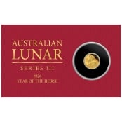 Lunar III - Pferd  0.5 g Gold 2026 3