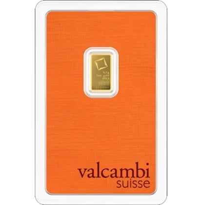 Goldbarren Valcambi 0,5 Gramm (Blistercard)