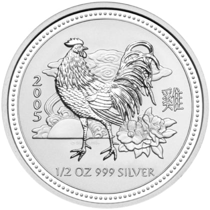 Lunar I - Hahn 1/2 oz Silber 2005