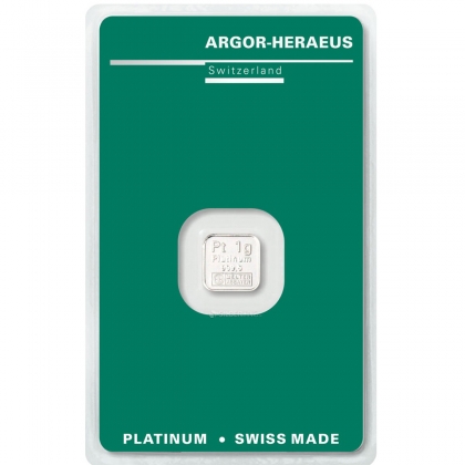 1 Gramm Platinbarren Argor-Heraeus