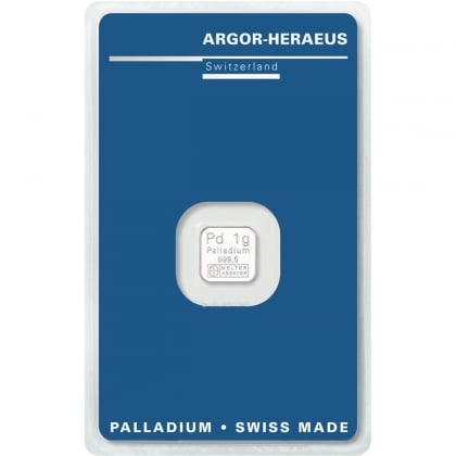 Palladiumbarren 1 Gramm Argor-Heraeus