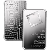 Valcambi Palladiumbarren 1 oz 3