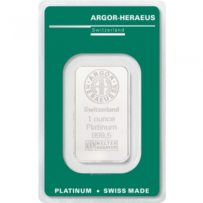 Platinbarren 1 oz Argor-Heraeus