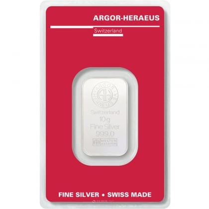Silberbarren 10 g Argor-Heraeus