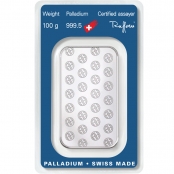 Palladiumbarren 100 Gramm Argor-Heraeus 2