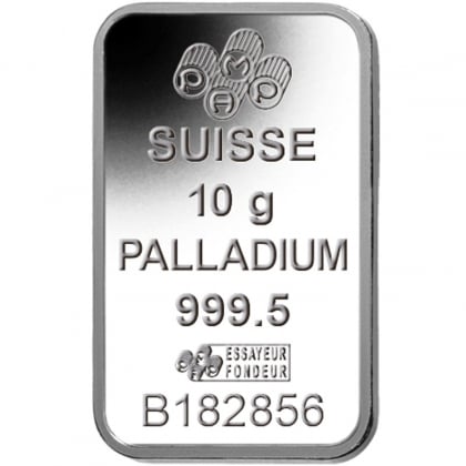 Palladiumbarren 10 Gramm PAMP Suisse