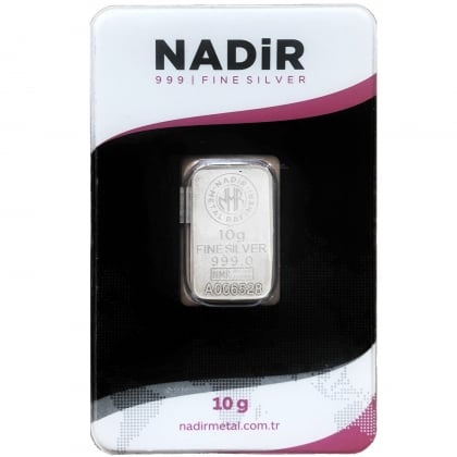 Silberbarren 10 g Nadir Metal Rafineri