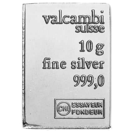 Silberbarren 10 Gramm Valcambi