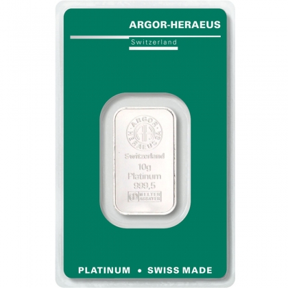 Platinbarren 10 Gramm Argor-Heraeus