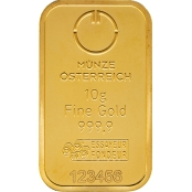 Goldbarren Münze Österreich 10 Gramm 3
