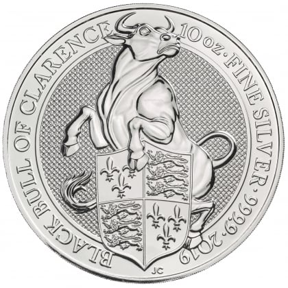 Queen's Black Bull 10 oz Silber 2019