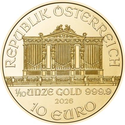 Philharmoniker 1/10 oz Gold 2026