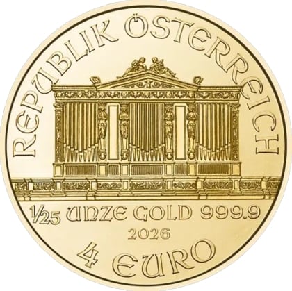 Philharmoniker 1/25 oz Gold 2026