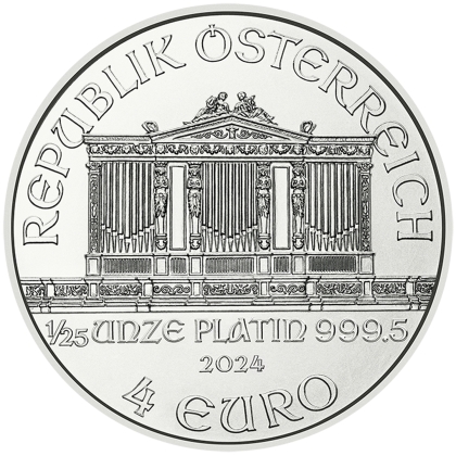 Philharmoniker 1/25 oz Platin 2024