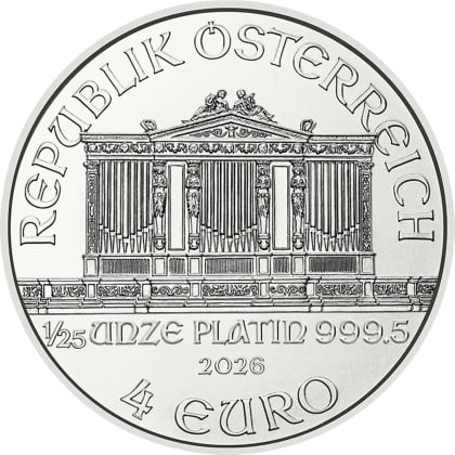 Philharmoniker 1/25 oz Platin 2026