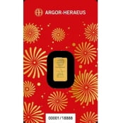 Goldbarren Argor-Heraeus 1 Gramm Pferd 2