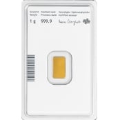 Goldbarren 1 Gramm Münze Österreich 2