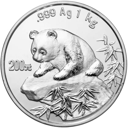 China Panda 1 kg Silber 1999