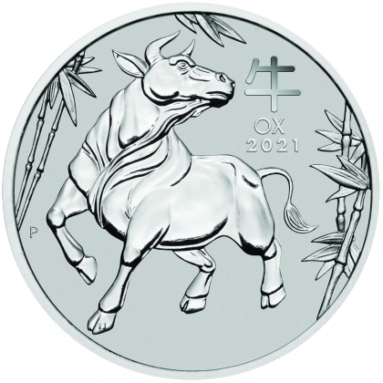 Lunar III - Ochse 1 oz Platin 2021