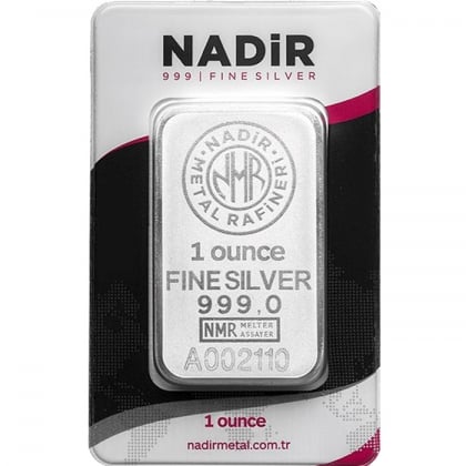 Silberbarren 1 oz Nadir Metal Rafineri