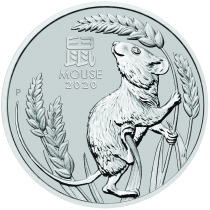 Lunar III - Maus 1 oz Platin 2020