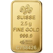 Goldbarren 2,5 Gramm PAMP Suisse Rose 2