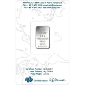 Silberbarren 2,5 Gramm PAMP Suisse Rose 2