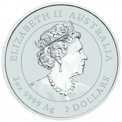 Lunar III - Ochse 2 oz Silber 2021 2