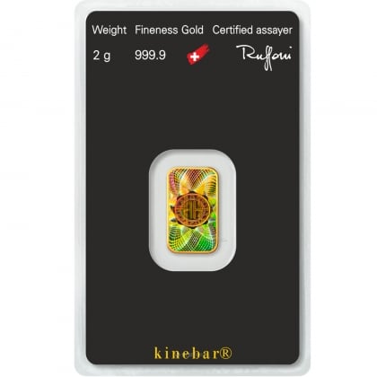 Goldbarren kinebar™ 2 g Argor-Heraeus