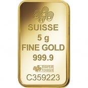 Goldbarren 5 Gramm PAMP Suisse 2