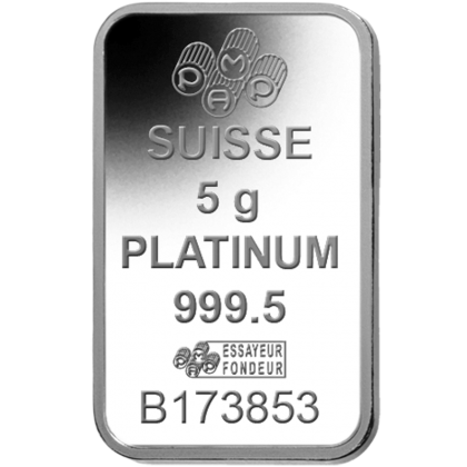 Platinbarren 5 Gramm PAMP Suisse