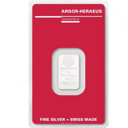 Silberbarren 5 g Argor-Heraeus