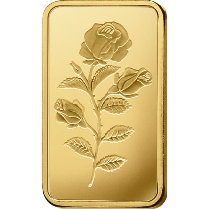 Goldbarren 5 Gramm PAMP Suisse Rose