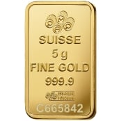 Goldbarren 5 Gramm PAMP Suisse Rose 2