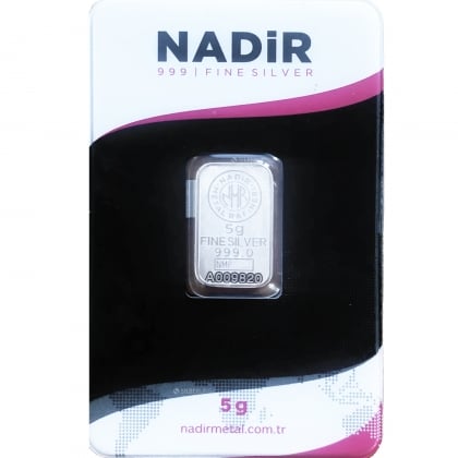 Silberbarren 5 g Nadir Metal Rafineri