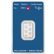 Palladiumbarren 5 Gramm Argor-Heraeus 2