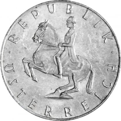 5 Schilling Österreich 3,32 g Silber (Umlaufmünze)