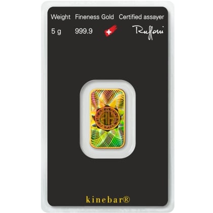 Goldbarren kinebar™ 5 g Argor-Heraeus
