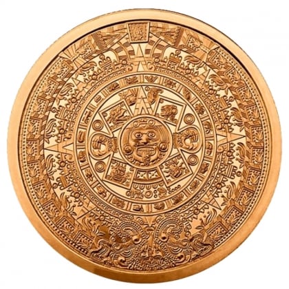Aztekenkalender 2 oz Kupfer