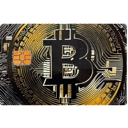 Bitcoin Geldkarten Aufkleber