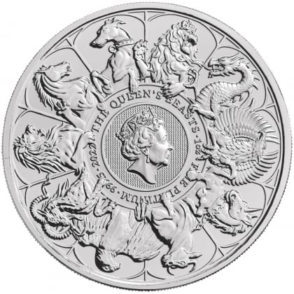 Queen's Beasts Completer Coin 1 oz Platin 2022