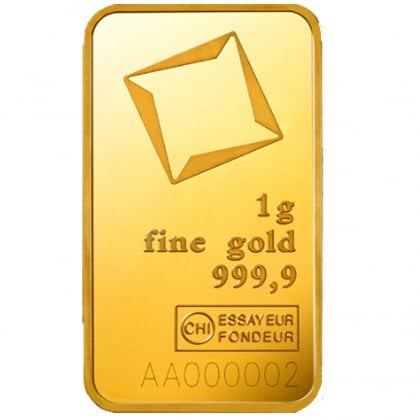 Goldbarren Valcambi 1 Gramm (Blistercard)