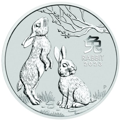 Lunar III - Hase 1/2 oz Silber 2023