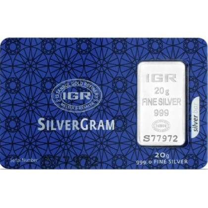 Silberbarren 20 g Istanbul Gold Refinery