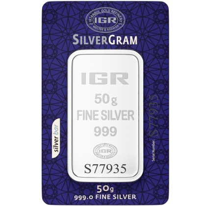 Silberbarren 50 g Istanbul Gold Refinery