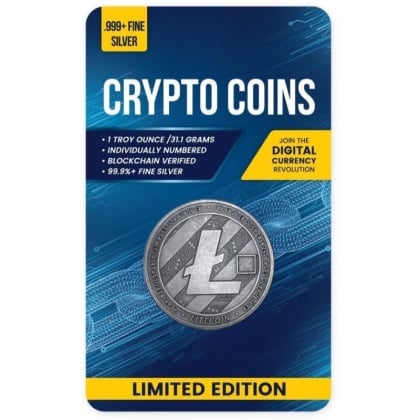 Litecoin Silbermünze 1 oz (Antik-Optik)