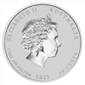 Lunar II - Ziege 1/2 oz Silber 2015 2