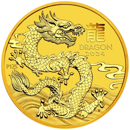 Lunar III - Drache 1 oz Gold 2024